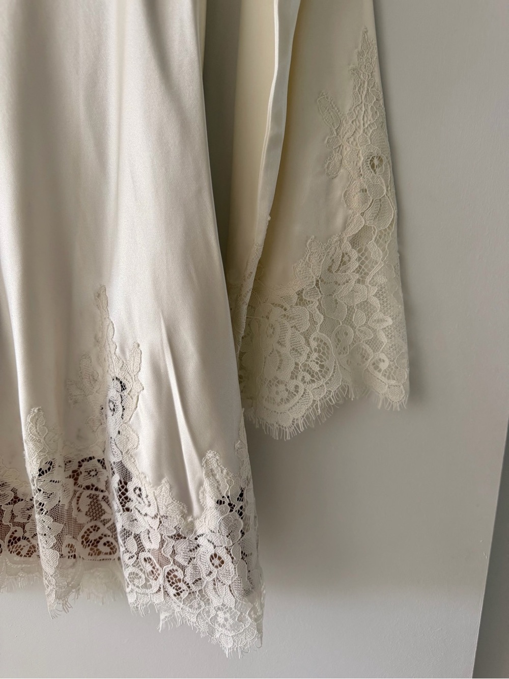 Reformation Blanche Dress Satin Lace Trim - Picture 10 of 14